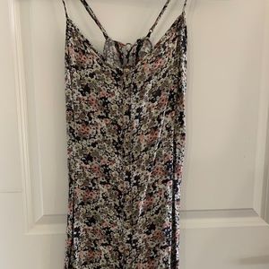 American Eagle Floral Spaghetti Strap Dress